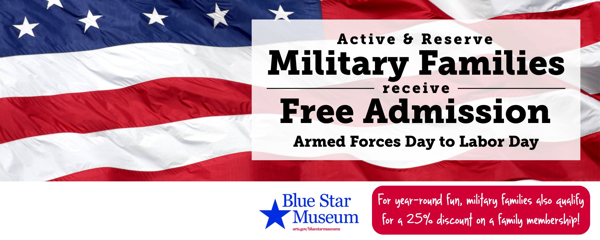 blue star museum for active and reserve military free admission