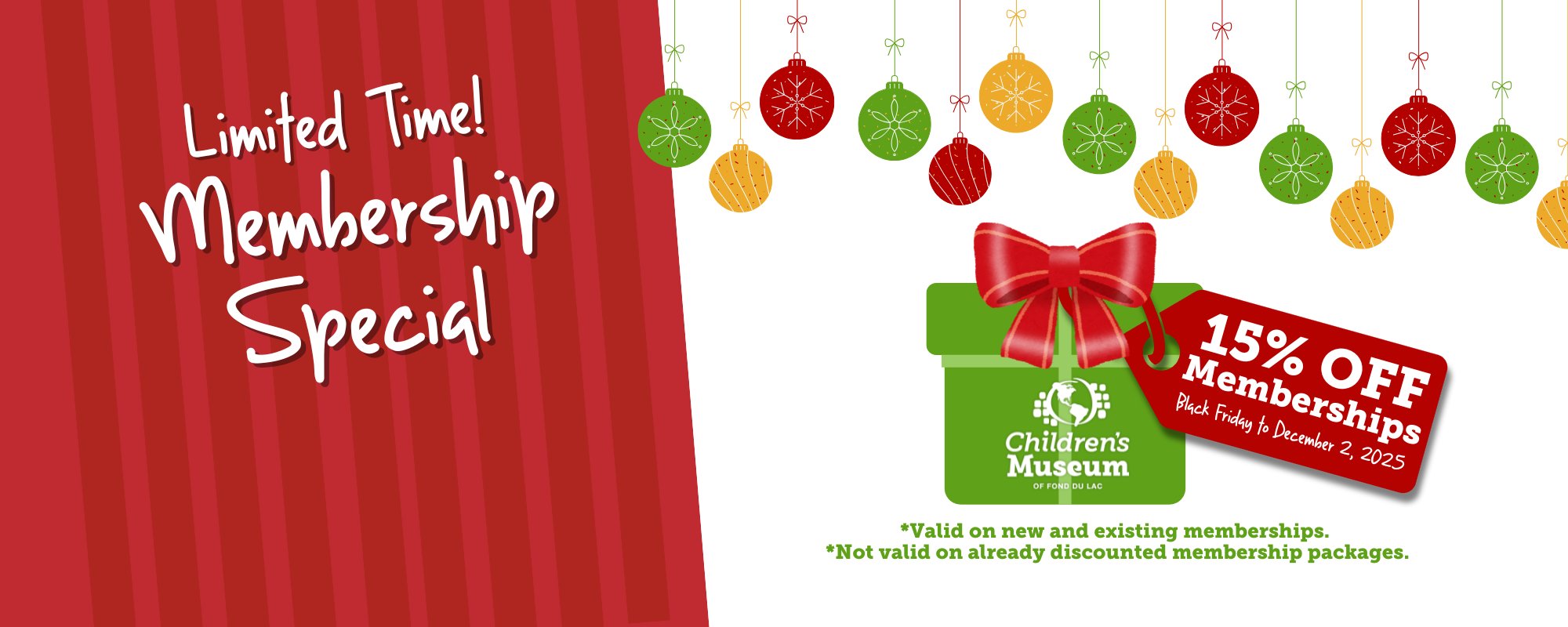 gift box for membership promo of 15% off