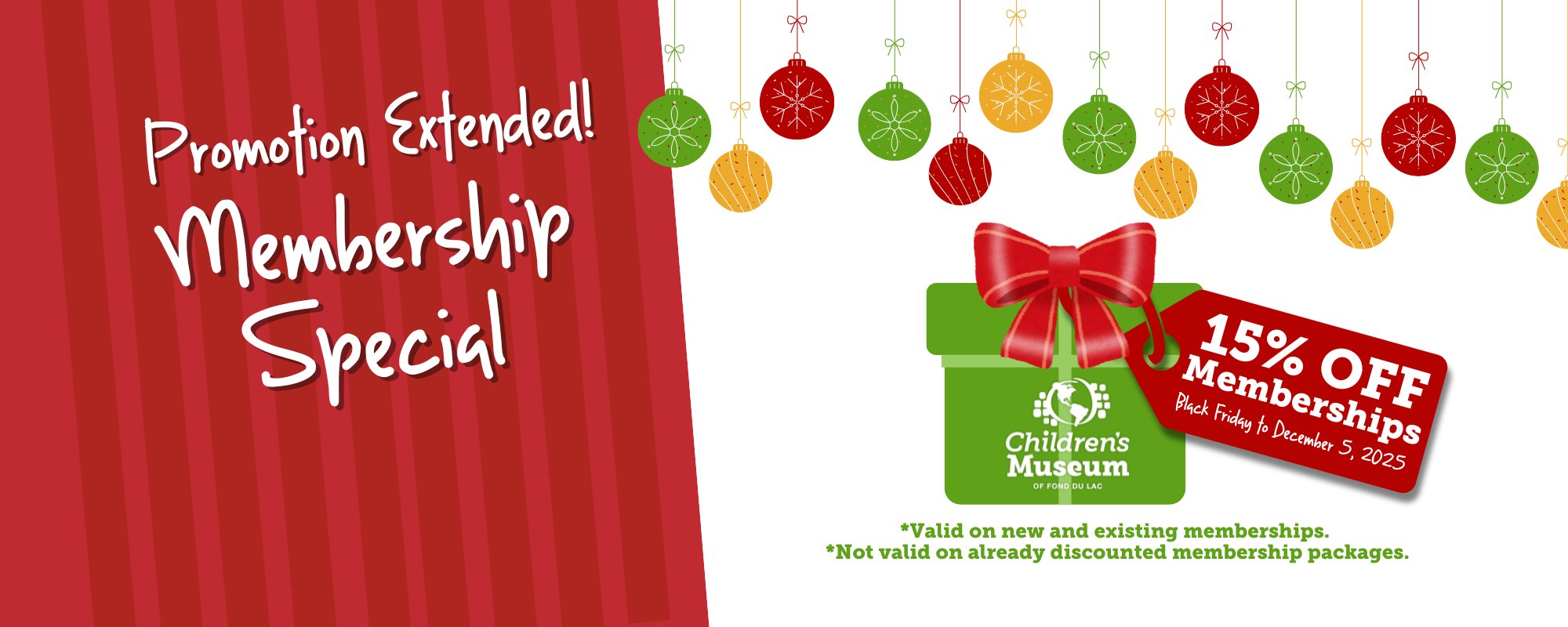 gift box for membership promo of 15% off